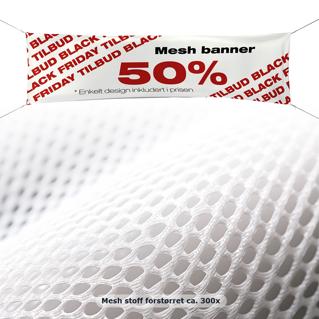 50% på Mesh bannere